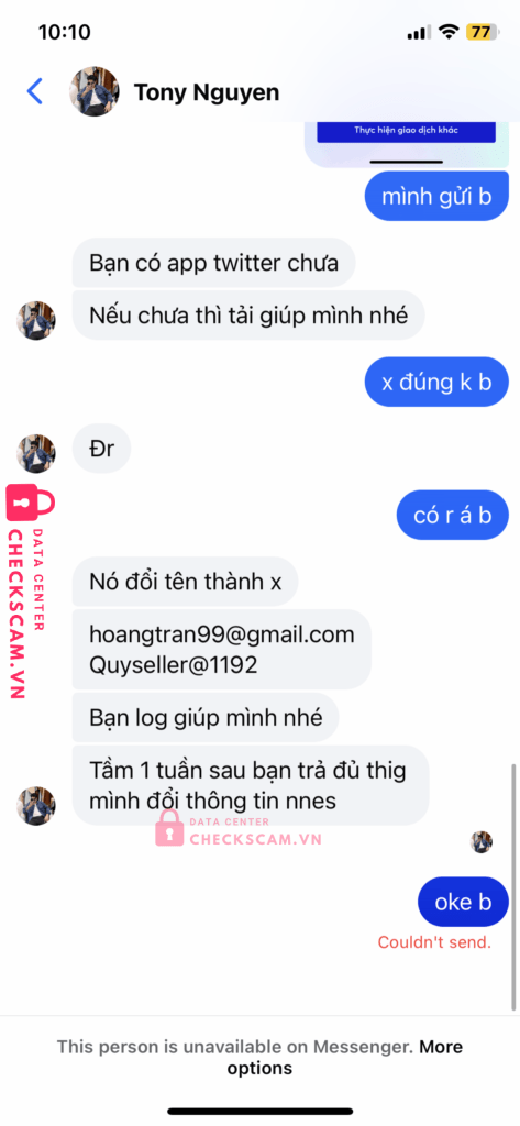 109862154888 NGUYEN MANH QUY VietinBank bị cảnh báo lừa đảo scam