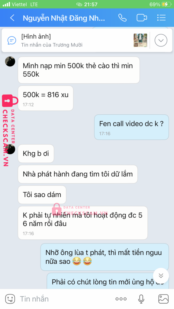 1031212924 NGUYEN NHAT DANG NHAN vcb bị cảnh báo lừa đảo scam