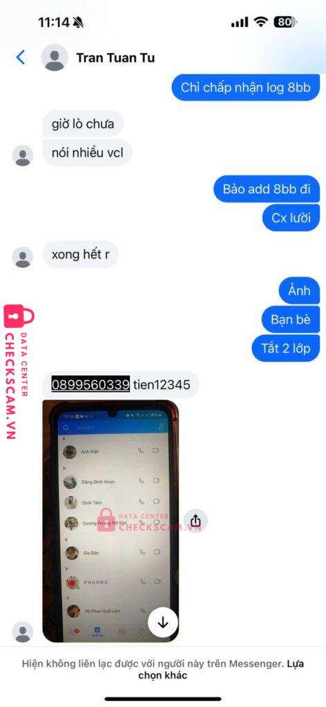 1056823551 NGUYEN THANH TAI VIETCOMBANK bị cảnh báo lừa đảo scam