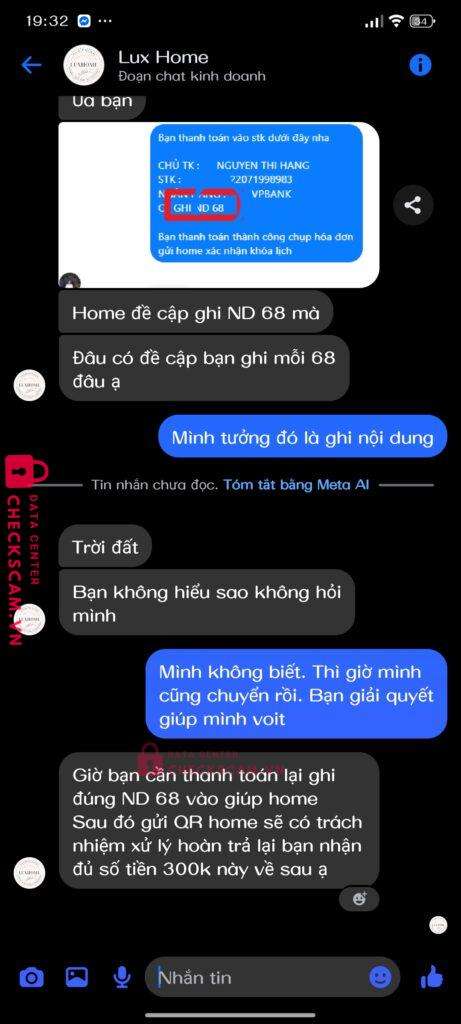 22071998983 NGUYEN THI HANG Vp bank bị cảnh báo lừa đảo scam