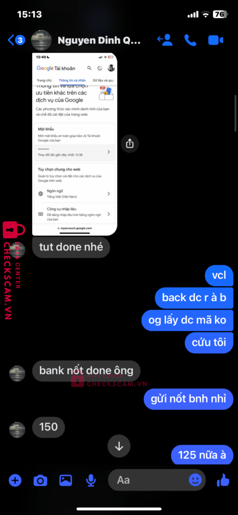 1032526827 NGUYEN THI LINH Vietcombank bị cảnh báo lừa đảo scam