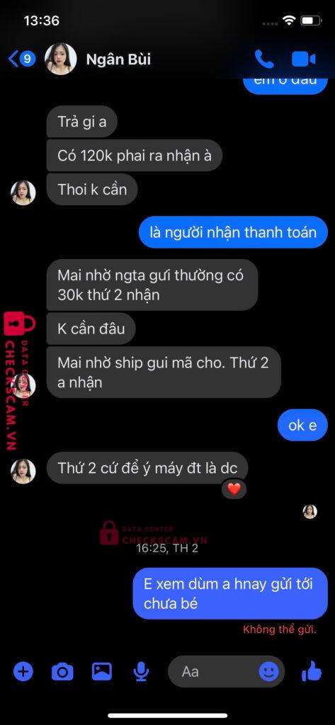 064009730 NGUYEN THI SANG VIB bị cảnh báo lừa đảo scam