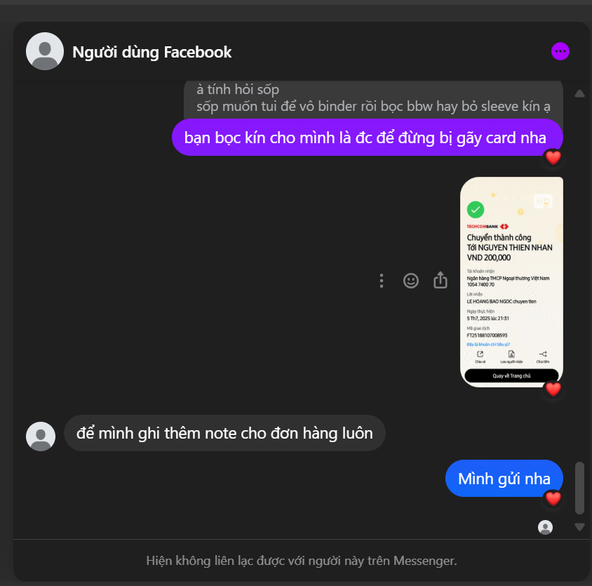 1054740070 NGUYEN THIEN NHAN VCB bị cảnh báo lừa đảo scam