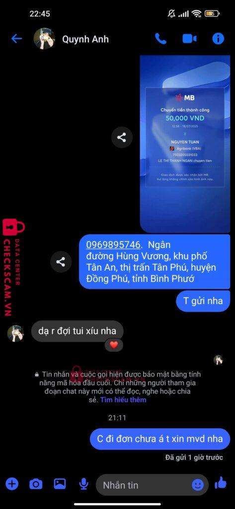 7503205031033 NGUYEN TUAN Agribank bị cảnh báo lừa đảo scam