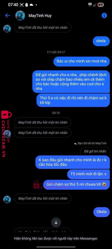 1052674899 NGUYEN VAN HUY Vietcombank bị cảnh báo lừa đảo scam