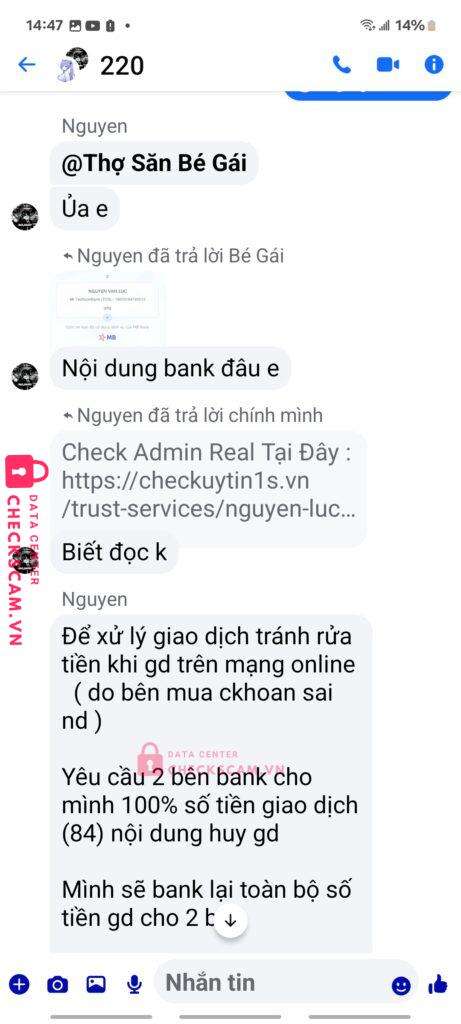19073164195013 NGUYEN VAN LUC Techcombank bị cảnh báo lừa đảo scam