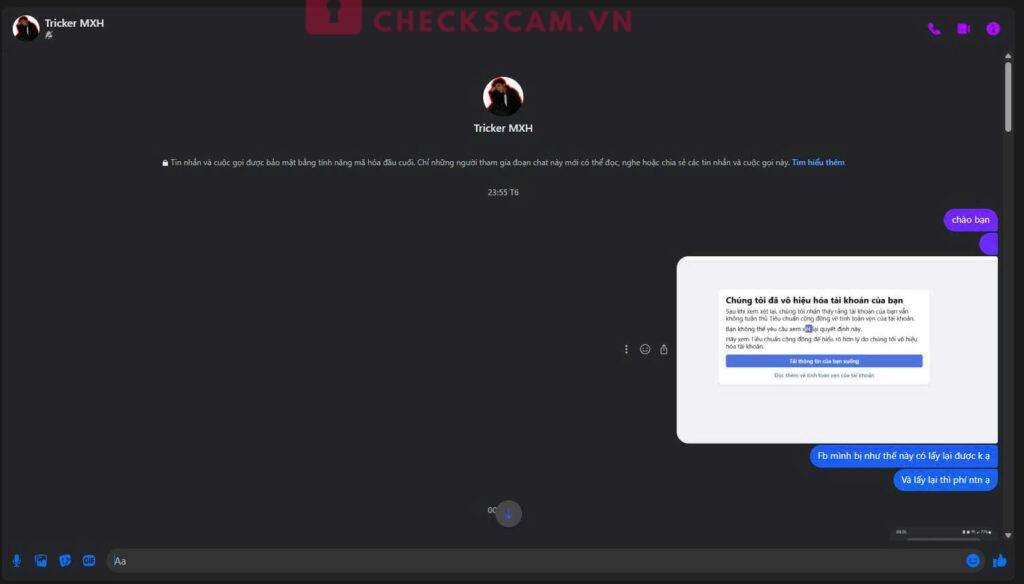 18869831 NGUYEN VAN QUYEN ACB bị cảnh báo lừa đảo scam