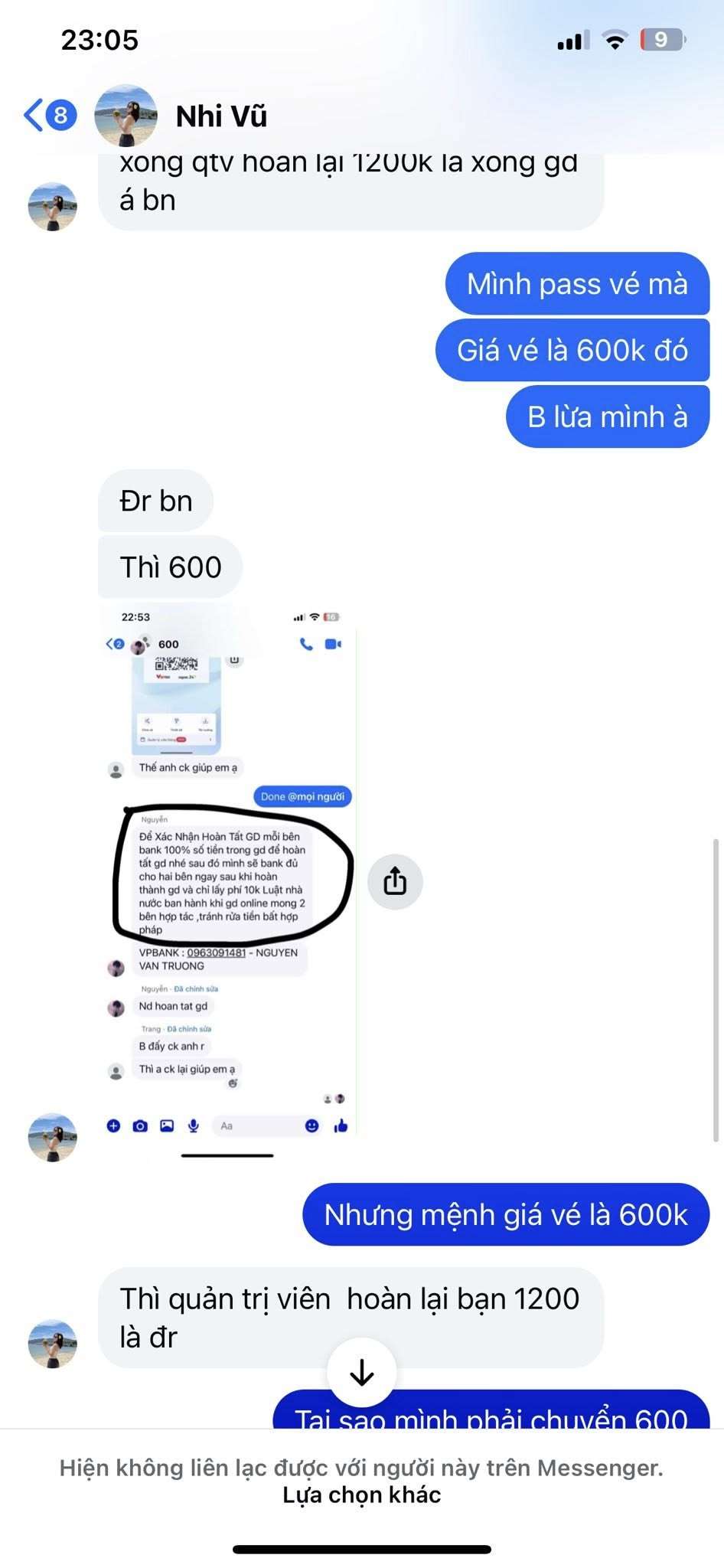 0963091481 NGUYEN VAN TRUONG VP Bank bị cảnh báo lừa đảo scam