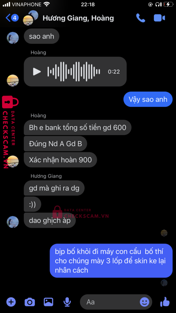 1039460421 PHAN DINH VIET ANH VCB bị cảnh báo lừa đảo scam