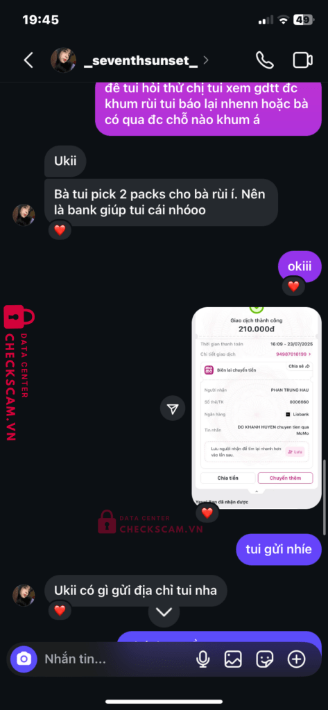 0006660 PHAN TRUNG HAU lio bank bị cảnh báo lừa đảo scam