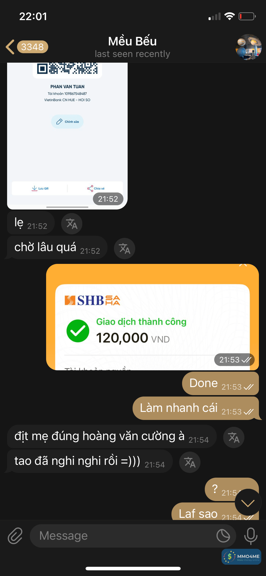 109867548487 PHAN VAN TUAN Vietinbank bị cảnh báo lừa đảo scam