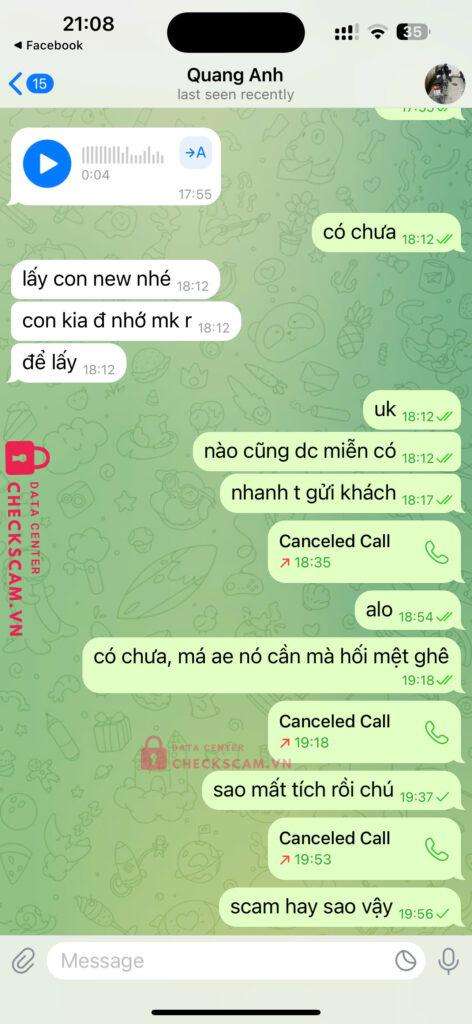 347388888888 SAM QUANG ANH techcombank bị cảnh báo lừa đảo scam