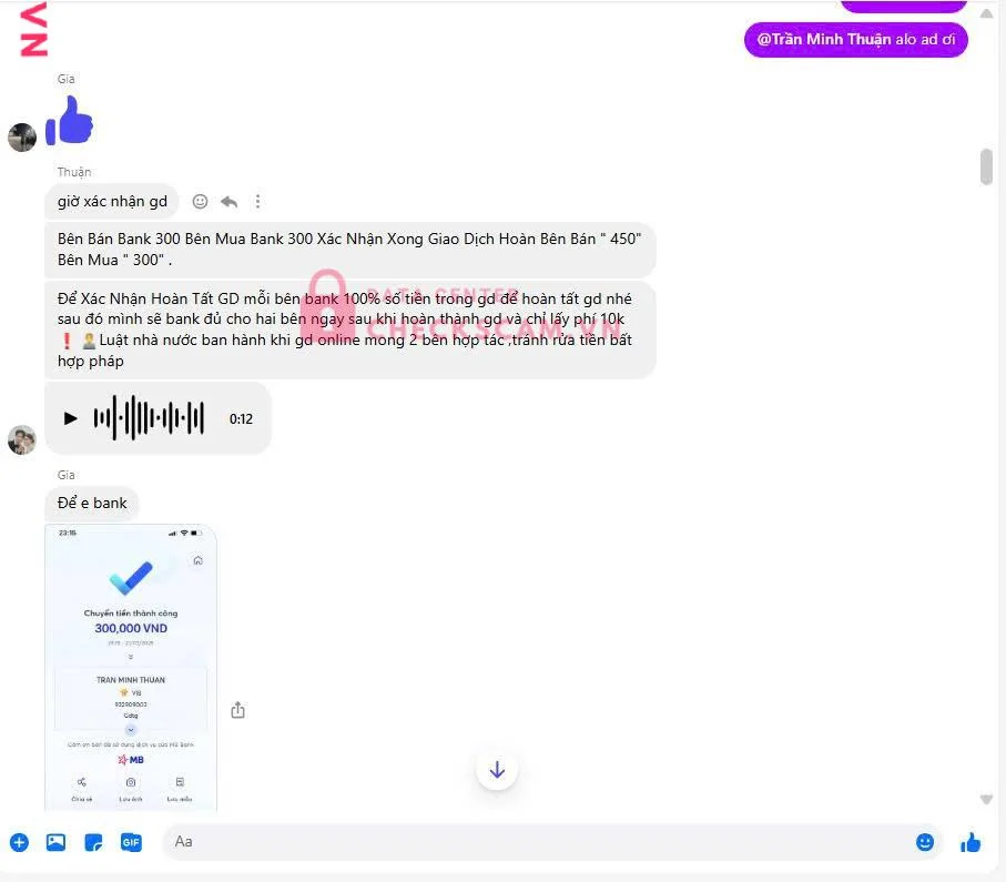 932909003 TRAN MINH THUAN VIB bị cảnh báo lừa đảo scam