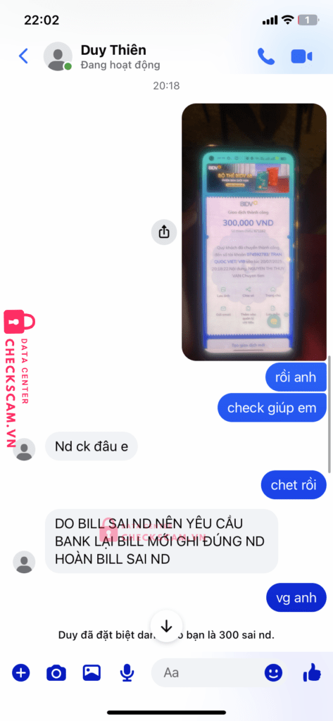 074592783 TRAN QUOC VIET vib bị cảnh báo lừa đảo scam