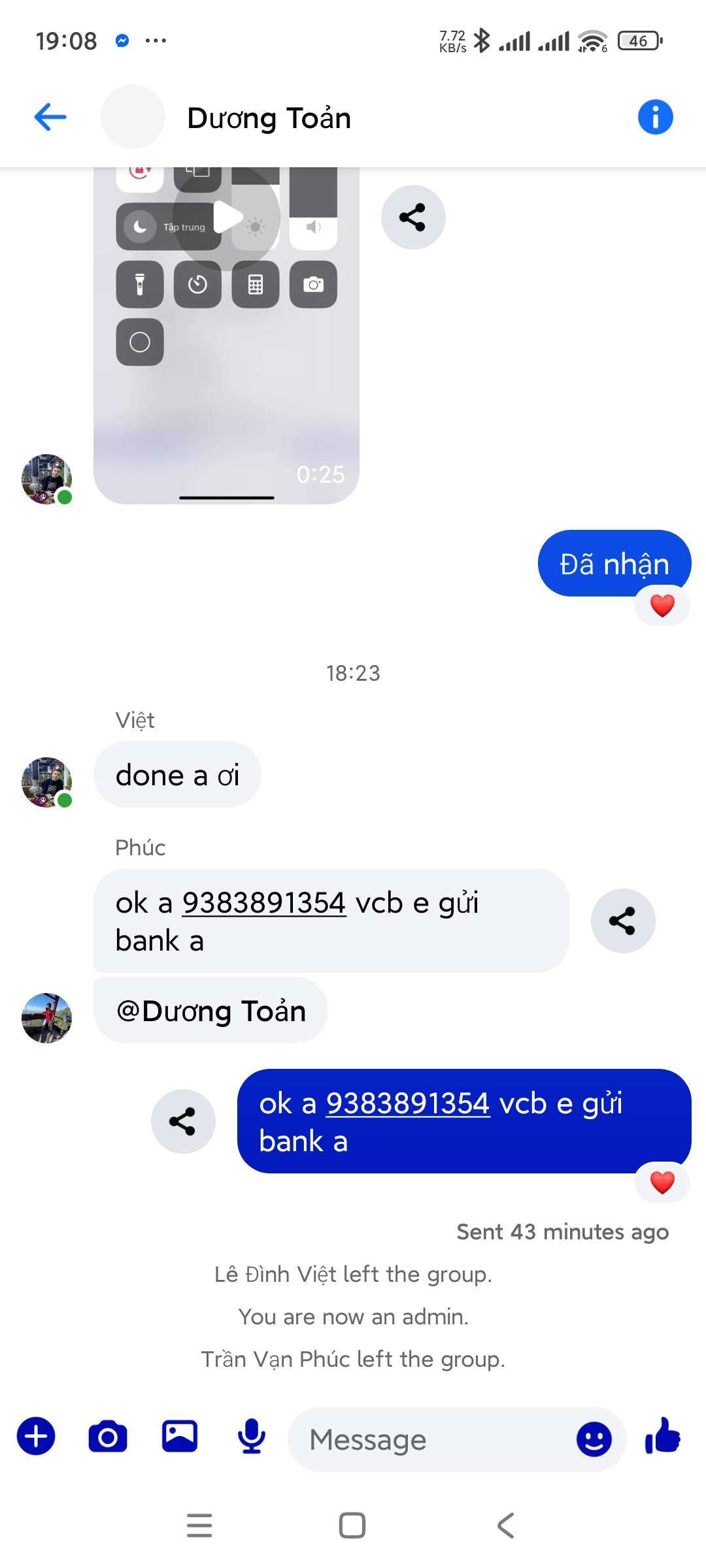 9383891354 TRUONG TRONG BINH VCB bị cảnh báo lừa đảo scam