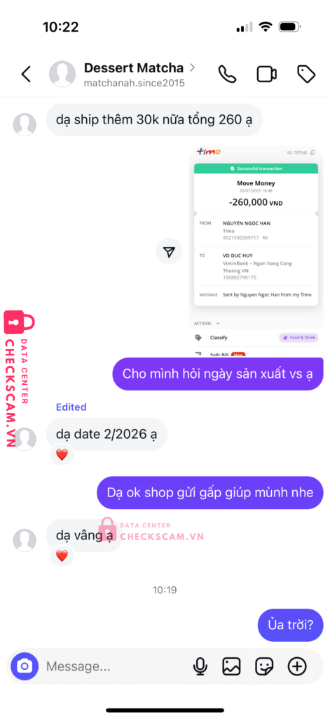 106882790170 VO DUC HUY vietinbank bị cảnh báo lừa đảo scam