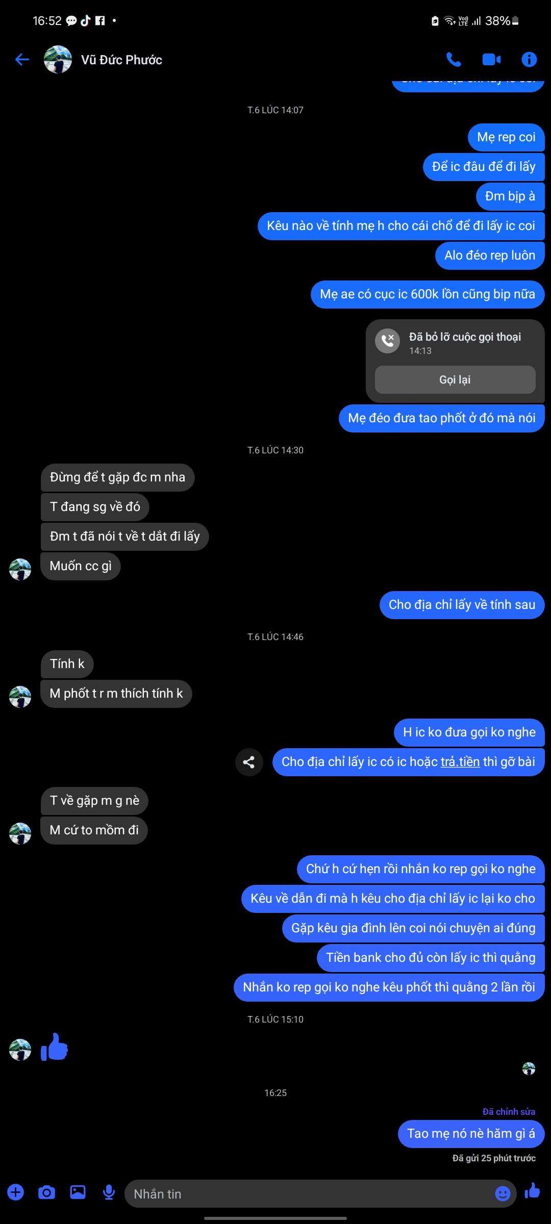 6550396243 VU DUC PHUOC bidv bị cảnh báo lừa đảo scam