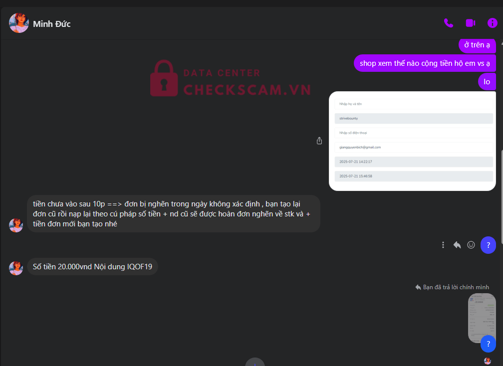 86962699999 VU MINH DUC MB Bank bị cảnh báo lừa đảo scam