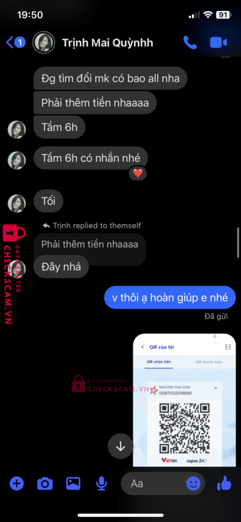 99914122005 VU VAN HAI Techcombank bị cảnh báo lừa đảo scam