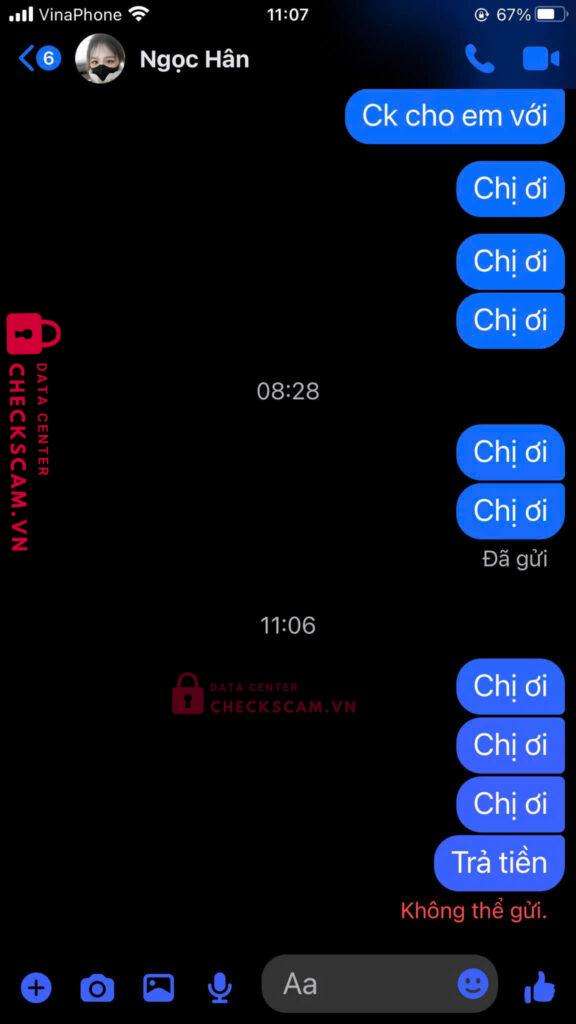 01480228250028 Le Thi Nhu MB bị cảnh báo lừa đảo scam