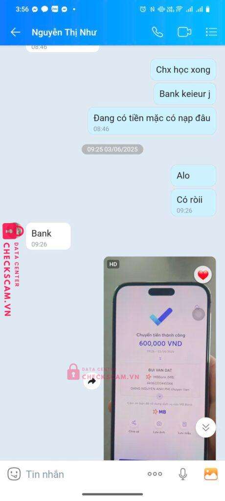 0329214781 Nguyen Thi Tuyet Momo bị cảnh báo lừa đảo scam