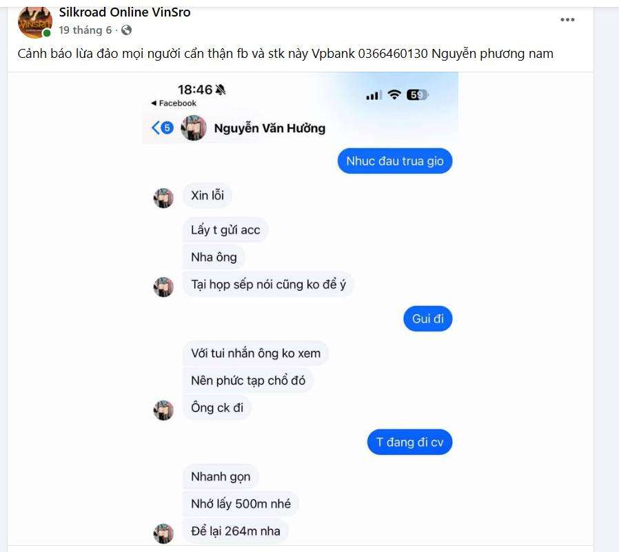 0366460130 Nguyen Phuong Nam VP BANK bị cảnh báo lừa đảo scam