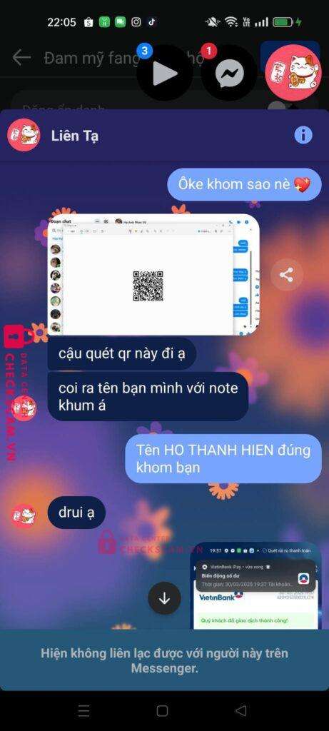 0401001459691 Ho Thanh Hien VCB bị cảnh báo lừa đảo scam