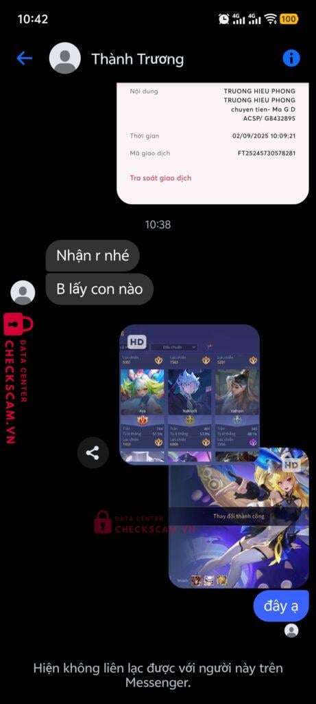 0591000259167 Nguyen Thi Huyen VCB bị cảnh báo lừa đảo scam