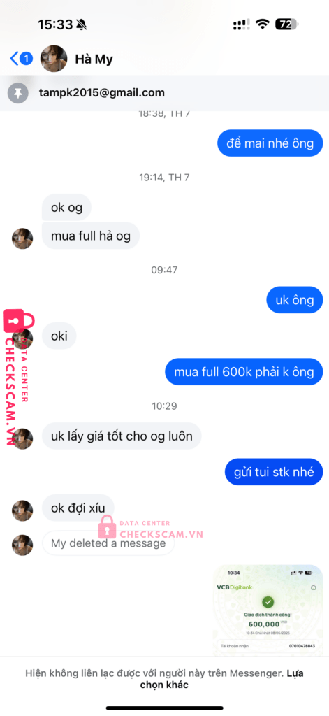 07010478843 Hong Khang TP BANK bị cảnh báo lừa đảo scam