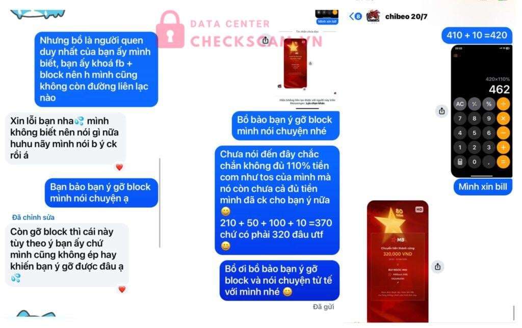 0876602960 Hoang Mai Lan MB bị cảnh báo lừa đảo scam