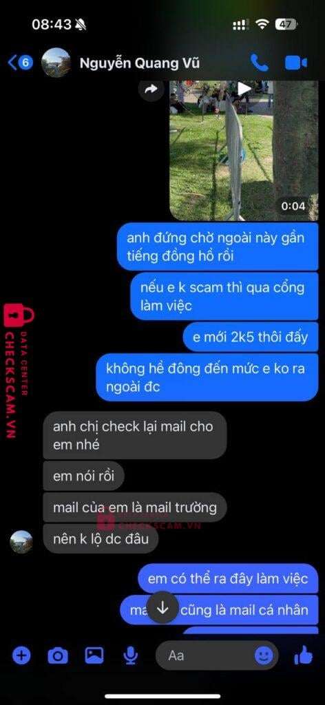 0989595374 Nguyen Quang Vu Momo bị cảnh báo lừa đảo scam