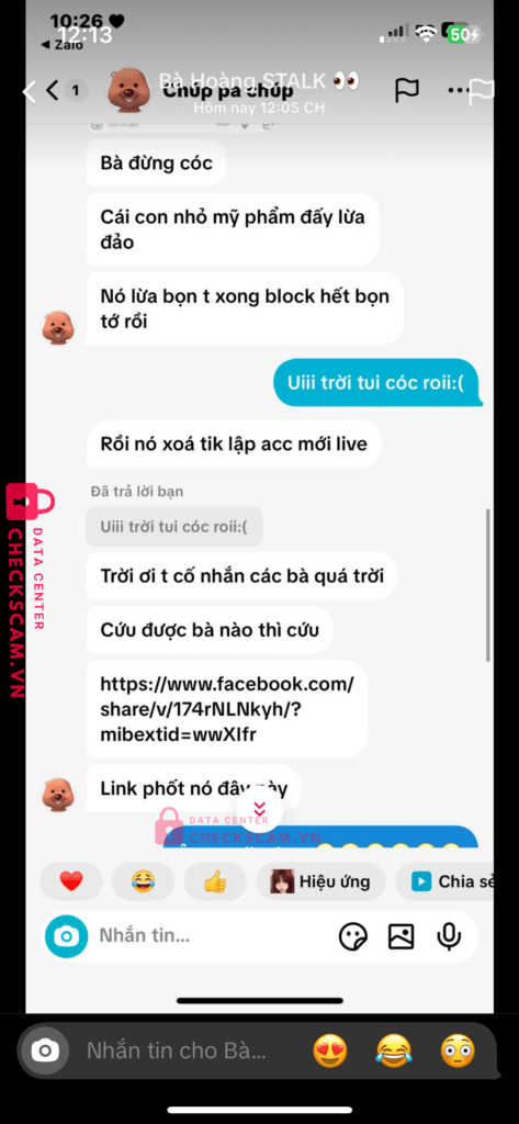 1057613263 Vo Thi Hue VCB bị cảnh báo lừa đảo scam