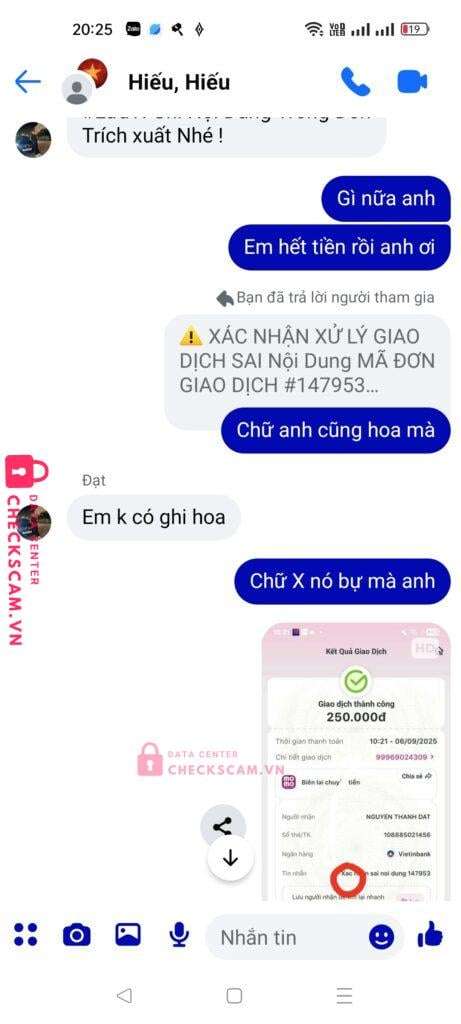 108885021456 Nguyen Thanh Dat Vietinbank bị cảnh báo lừa đảo scam