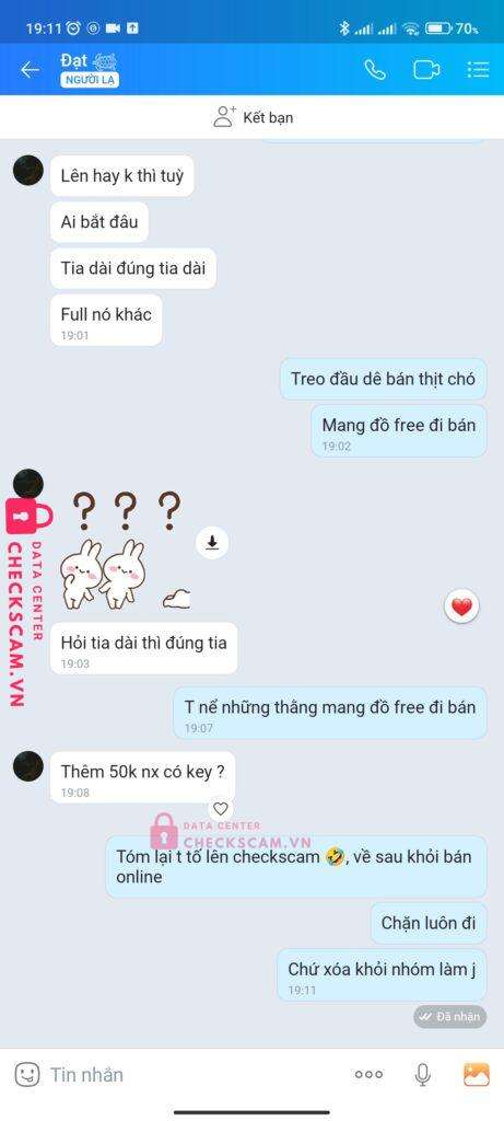 1111234678 Nguyen Tuan Dat MB bị cảnh báo lừa đảo scam