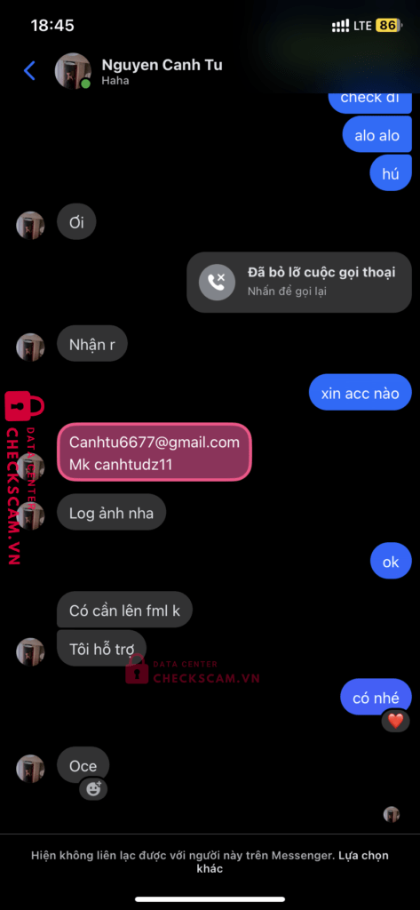 13522102006 Le Van Thanh MB bị cảnh báo lừa đảo scam