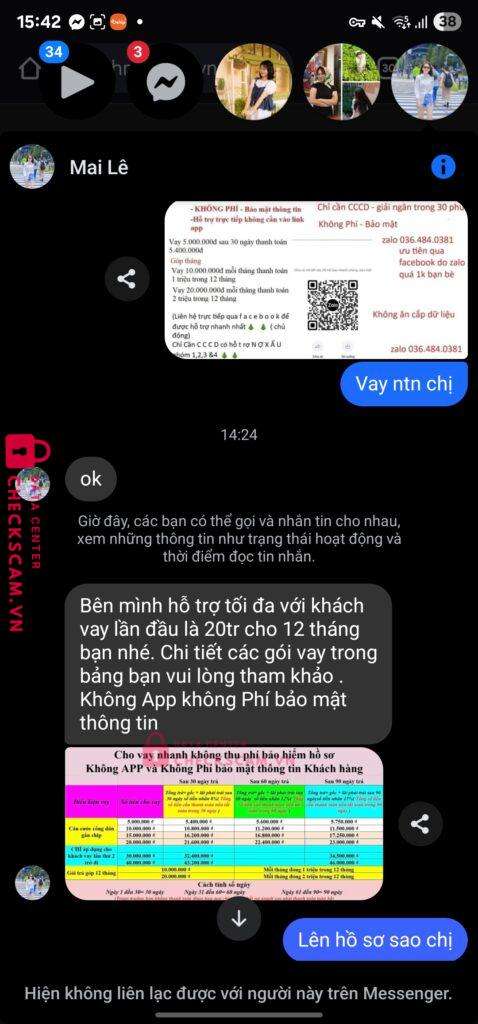 180819938 Le Thi Mai Mo ACB bị cảnh báo lừa đảo scam