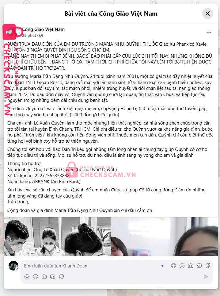 22277365333888 Le Xuan Quyen AB BANK bị cảnh báo lừa đảo scam