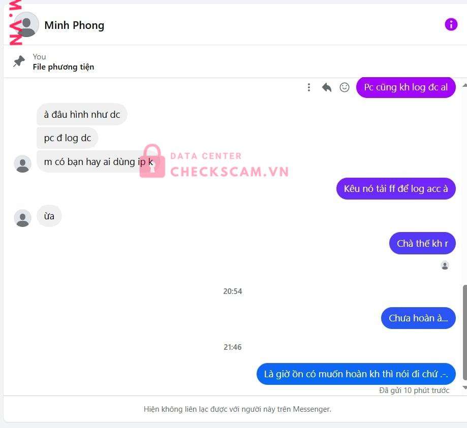 282898984848 Nguyen Vo Hoai Nhut MB bị cảnh báo lừa đảo scam