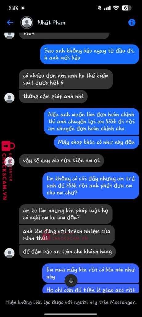 3993993000 Phan Nhat Anh MB bị cảnh báo lừa đảo scam