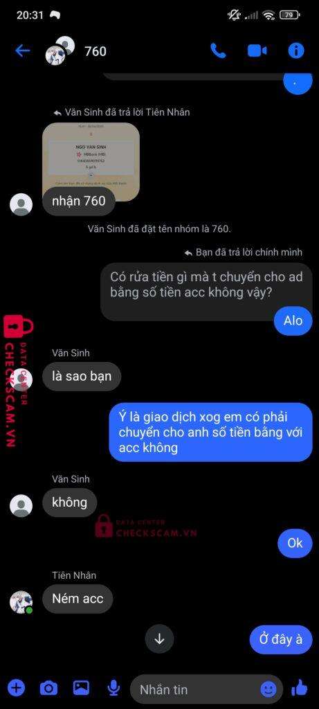 51840869099762 Nguyen Van Tien MB bị cảnh báo lừa đảo scam