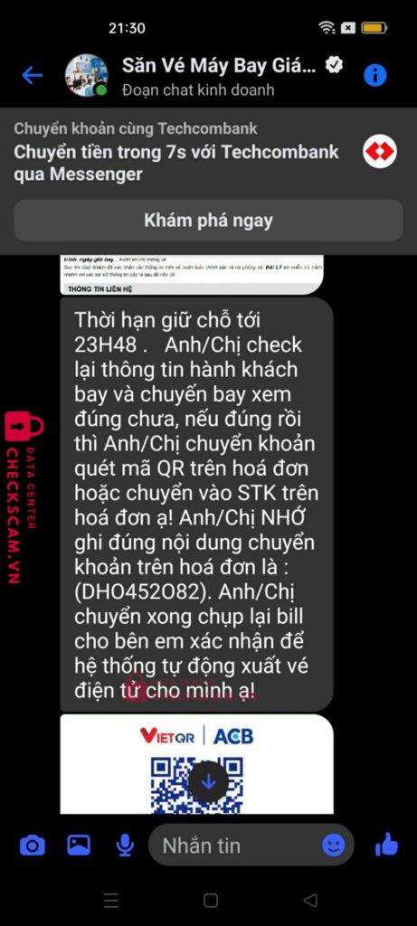 52078078 Huynh Sang ACB bị cảnh báo lừa đảo scam