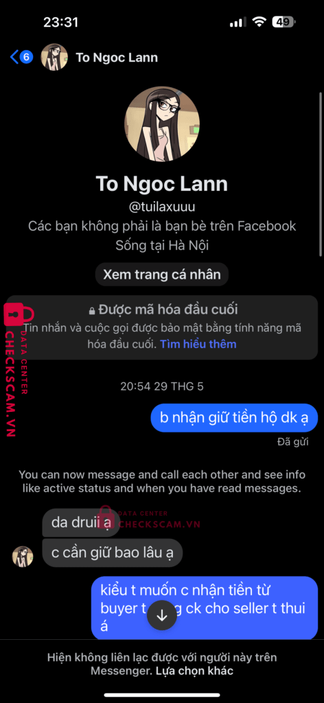 9704229204136848158 Tran Xuan Mai MB bị cảnh báo lừa đảo scam