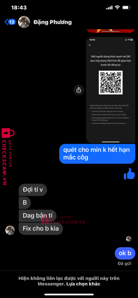 98765555555 Dang Tuan Phuong Techcombank bị cảnh báo lừa đảo scam