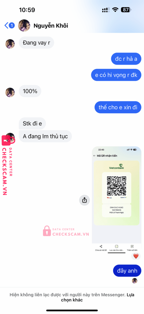 VQRQABKPK5314 Do Viet Anh MB bị cảnh báo lừa đảo scam