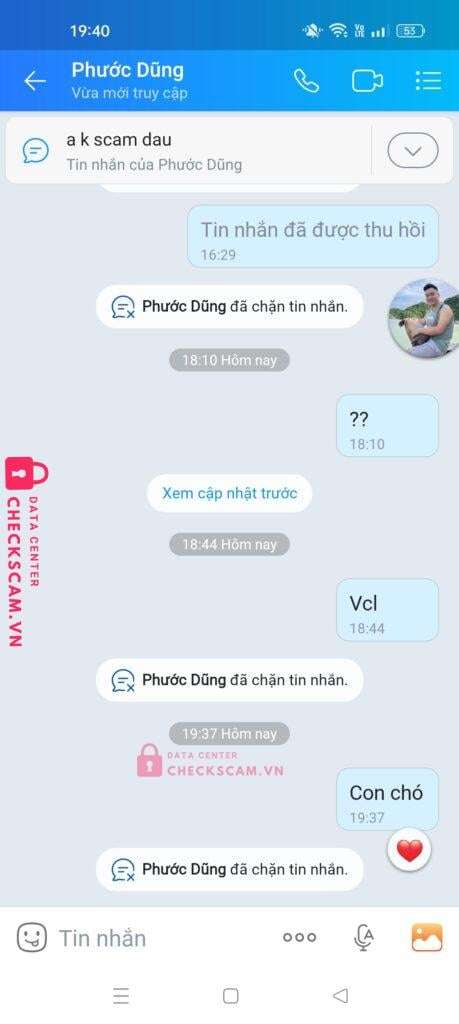 998877665555 Nguyen Canh Tu Techcombank bị cảnh báo lừa đảo scam