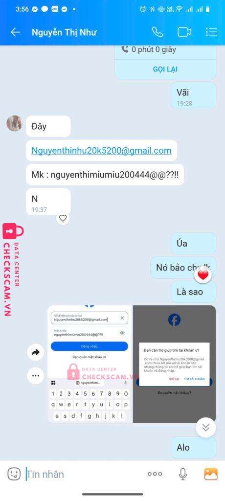 0329214781 Nguyen Thi Tuyet Momo bị cảnh báo lừa đảo scam