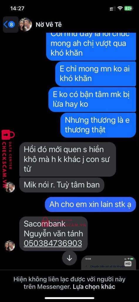 0384736903 Nguyen Van Tanh MB bị cảnh báo lừa đảo scam