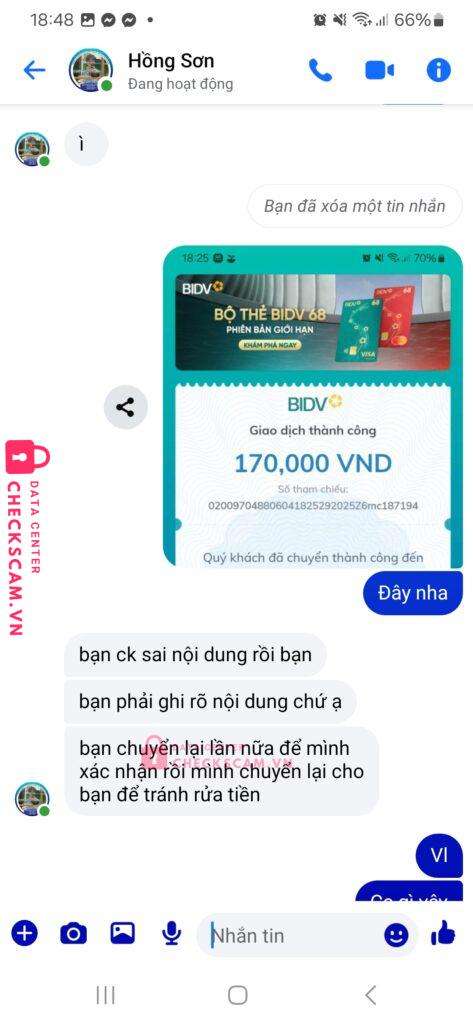 0834924329 Ta Hong Son VP BANK bị cảnh báo lừa đảo scam