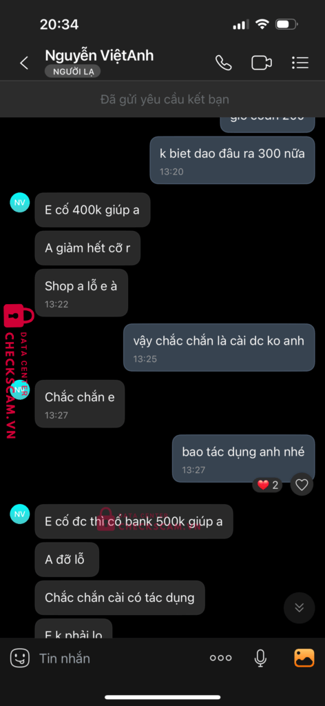 0862425884 Nguyen Viet Anh MB bị cảnh báo lừa đảo scam