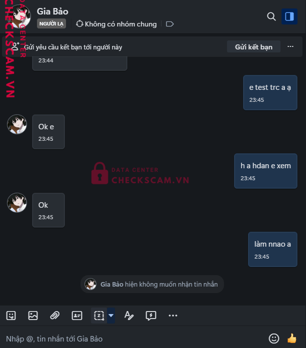 0878894330 Truong Gia Bao MB bị cảnh báo lừa đảo scam